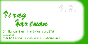 virag hartman business card